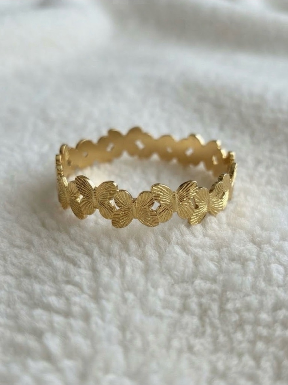 Gold stainless steel cuff adjustable bracelet